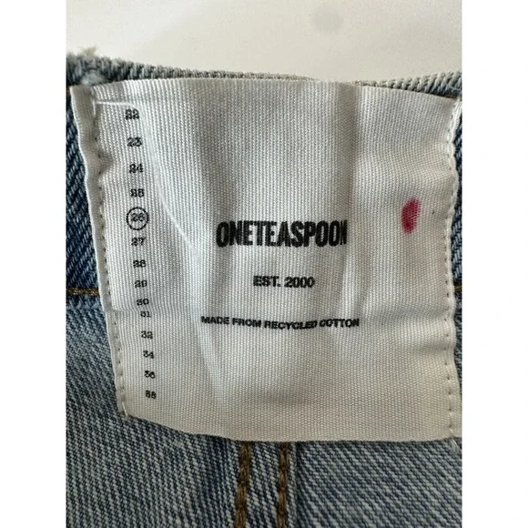 One‎ Teaspoon Jean Shorts Women 26 Blue Cutoff BRIDGETTES Distressed summer New